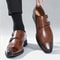Classic Retro Monk Strap Leather Shoes For Men With Pointed Toe And Buckle Comfortable Business And 3