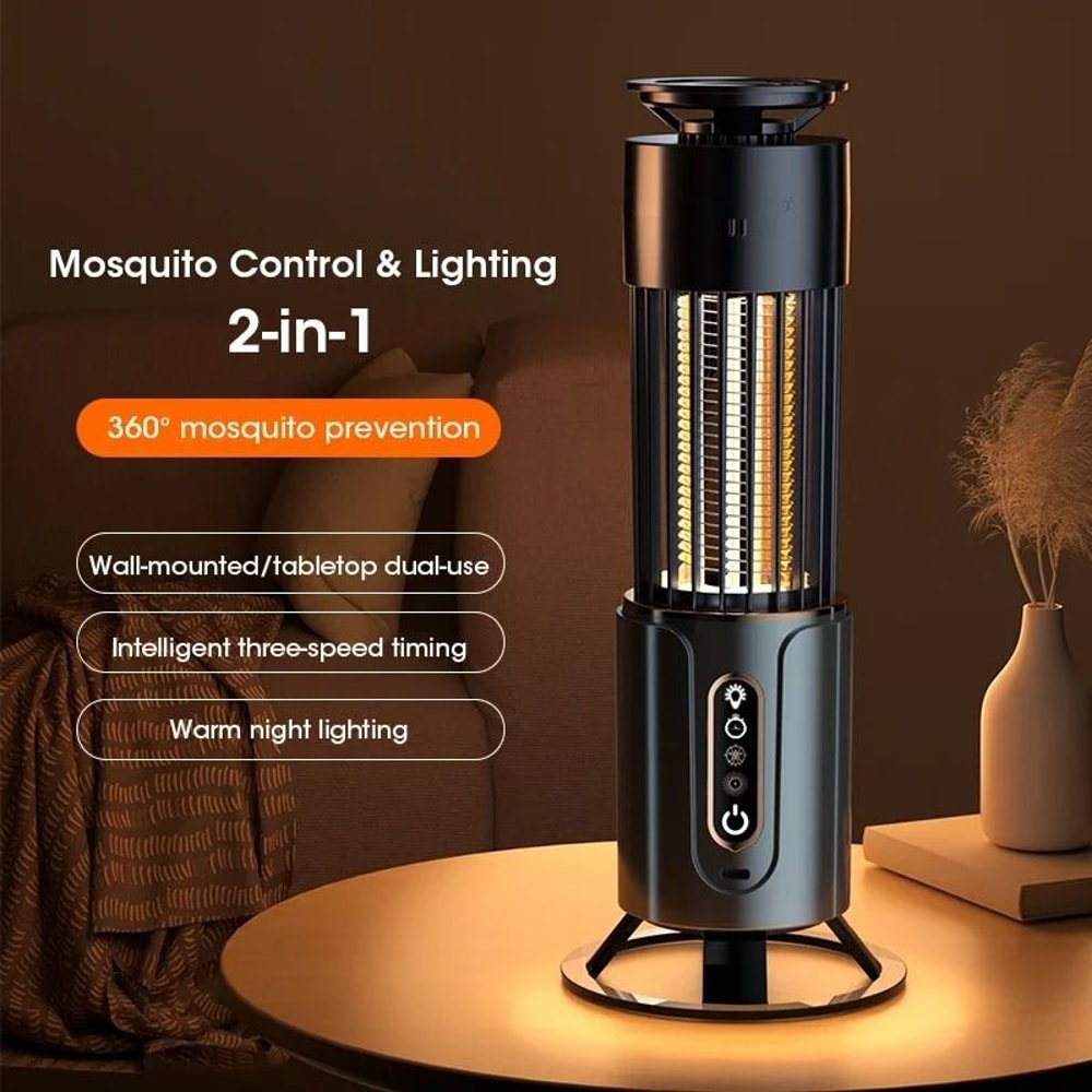 USB Mosquito Killer Lamp With Timing Function Camping Lantern And Electric Insect Trap For Indoor A 1