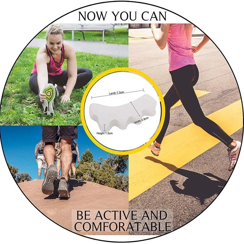 Protective Toe Separator Gel Straightener For Bunion And Hammer Toe Relief 5