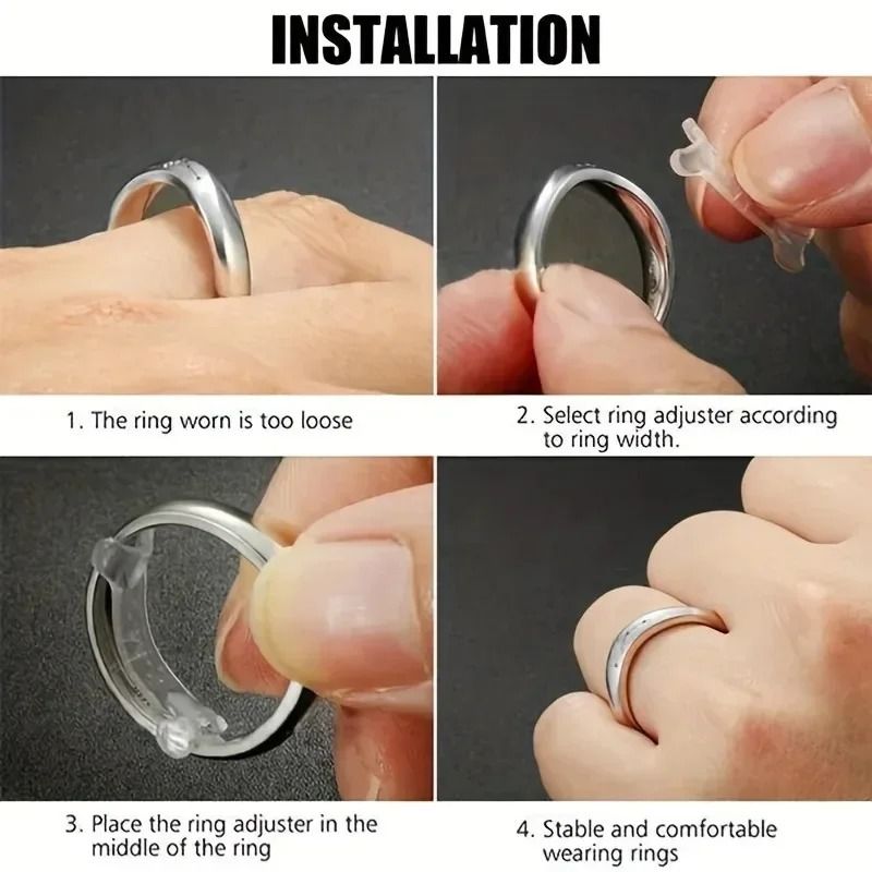 Ring Size Adjuster Set With Fixed Reduction Pads For Loose Rings 5