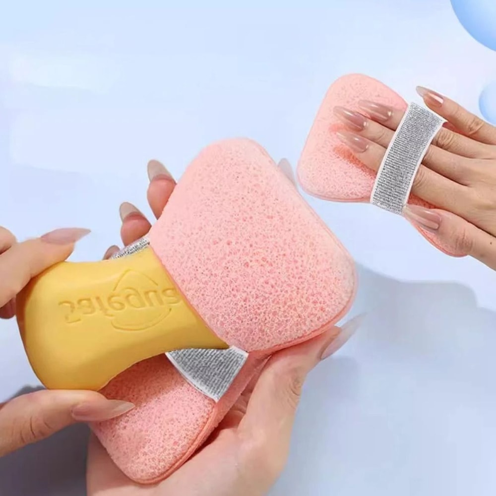 Sponge Soap Bag Foaming Net Pouch Exfoliating Body Scrubber 1