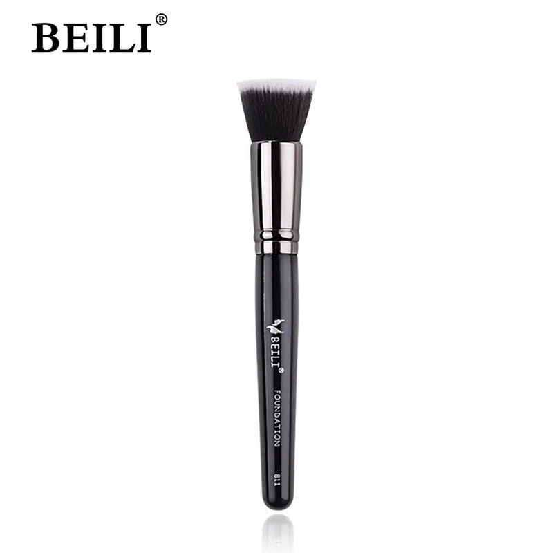 Arc Shaped Ultra Thin Flat Foundation Brush Professional Liquid Makeup Brush 11