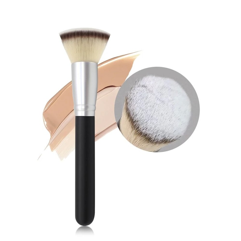 Arc Shaped Ultra Thin Flat Foundation Brush Professional Liquid Makeup Brush 12