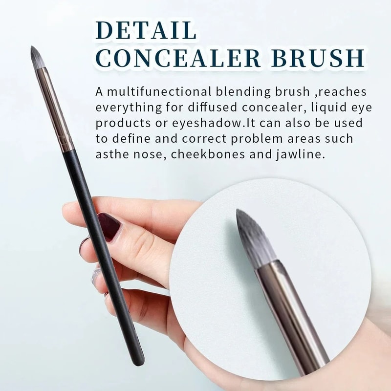 Arc Shaped Ultra Thin Flat Foundation Brush Professional Liquid Makeup Brush 15