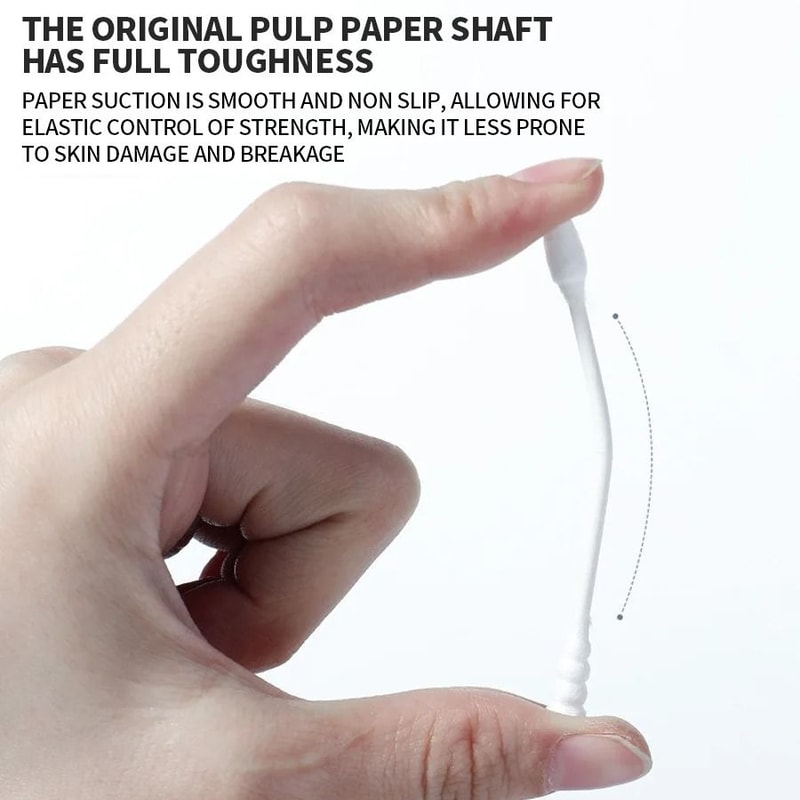 Disposable Double Head Cotton Swabs 200 Pack For Ear Cleaning And Makeup Removal 2