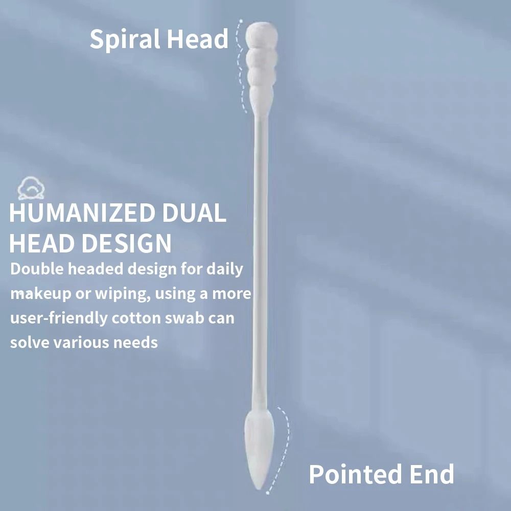 Disposable Double Head Cotton Swabs 200 Pack For Ear Cleaning And Makeup Removal 3
