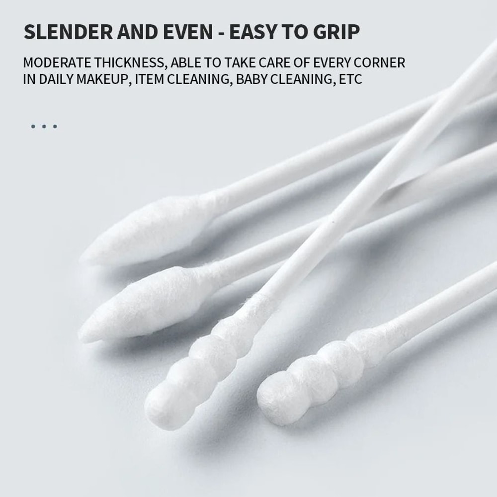 Disposable Double Head Cotton Swabs 200 Pack For Ear Cleaning And Makeup Removal 5