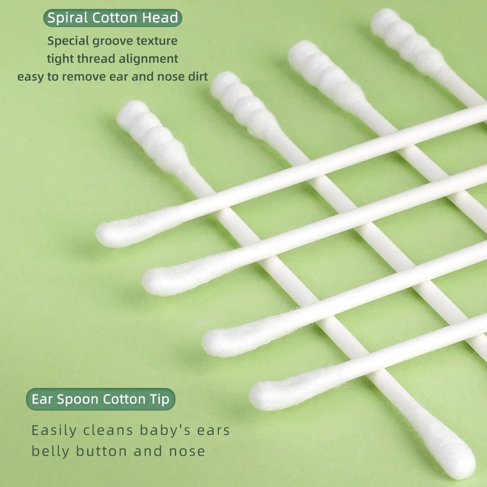 Cotton Swab Ear Cleaning And Makeup Tool 200 300 500 Pack Precision Cleaning 3