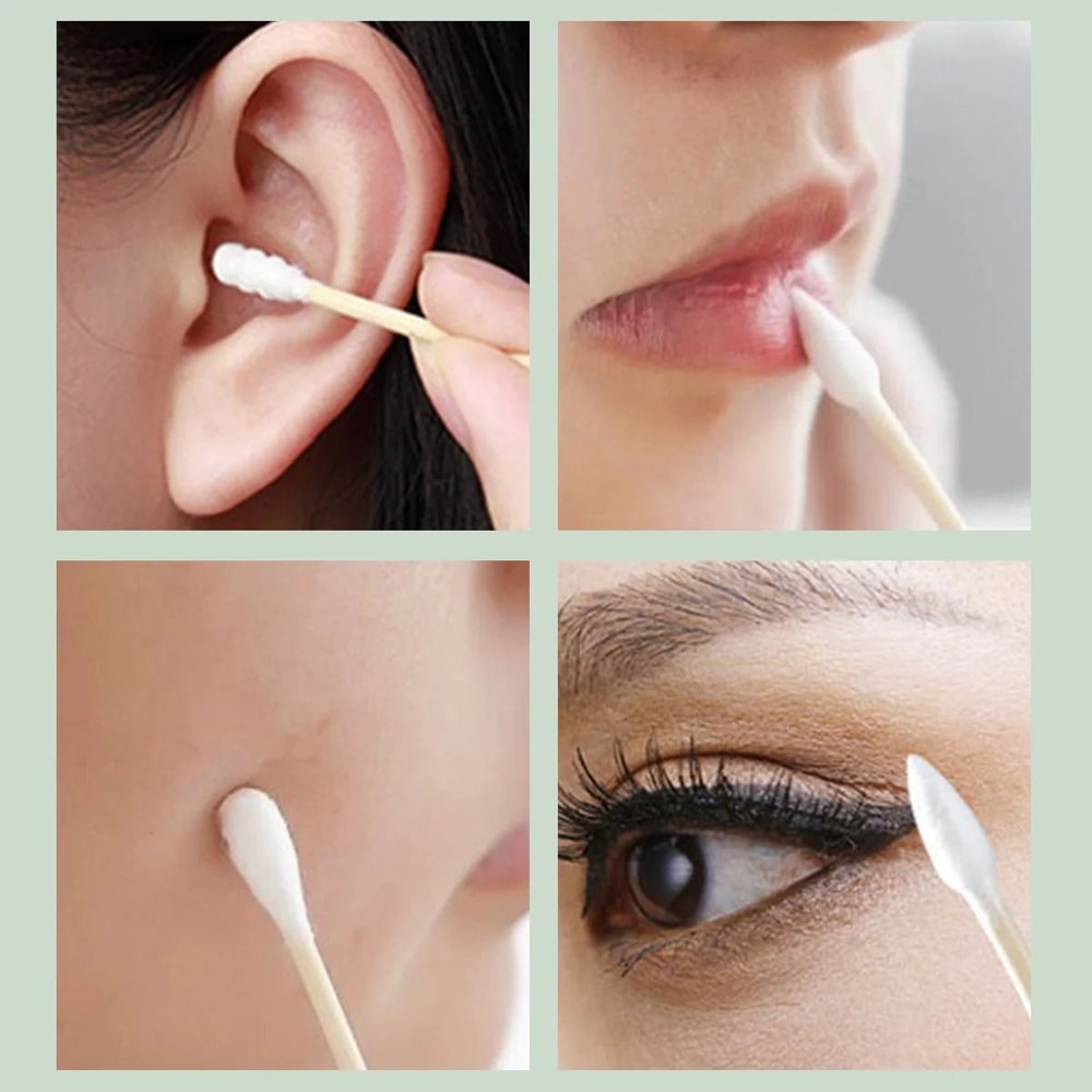 Cotton Swab Ear Cleaning And Makeup Tool 200 300 500 Pack Precision Cleaning 4