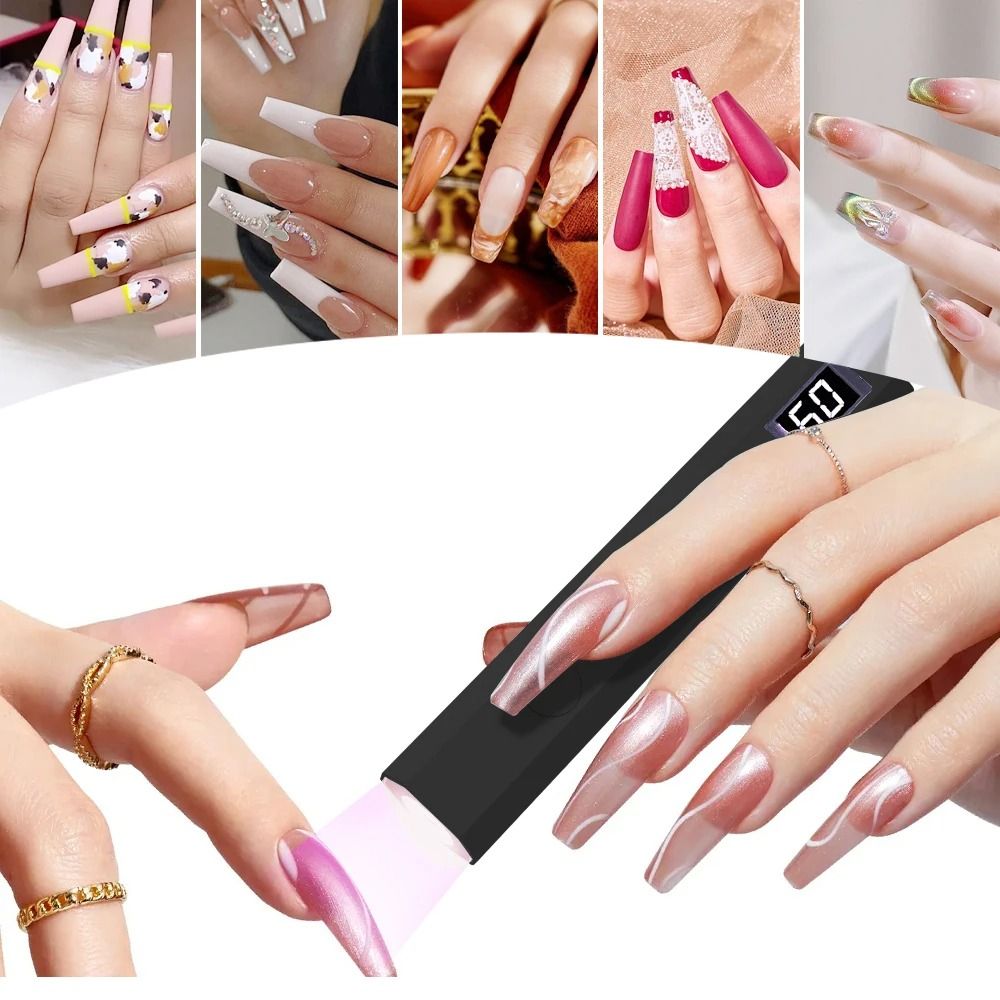 UV Light For Gel Nails Mini LED Nail Lamp With Timing Modes For Home Salon 6