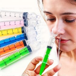 portable nose cleaner set manual nasal rinse bottle for adult nose washing 7 pack