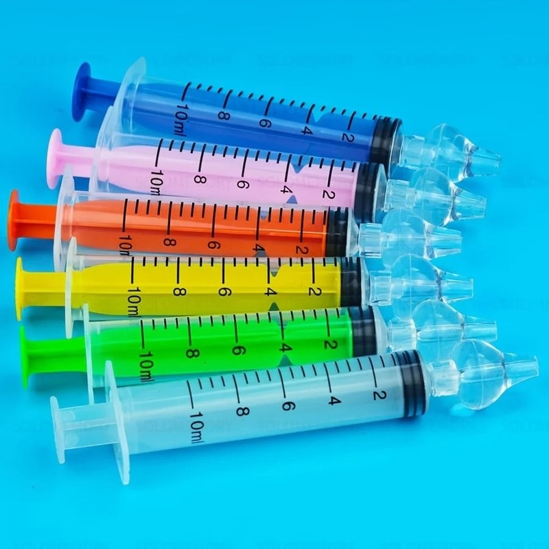 Portable Nose Cleaner Set Manual Nasal Rinse Bottle For Adult Nose Washing 7 Pack 3