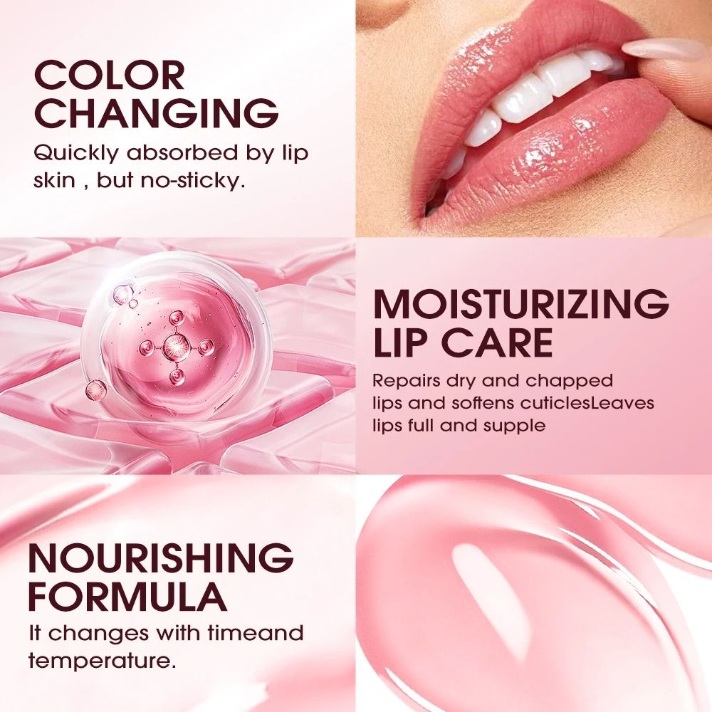 Aloe Vera Color Changing Lip Gloss Moisturizing Hydrating Lip Tint 3