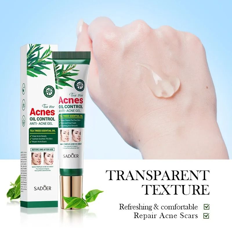 Tea Tree Acne Removing Cream Oil Control Hydrating Facial Gel Skin Care 2