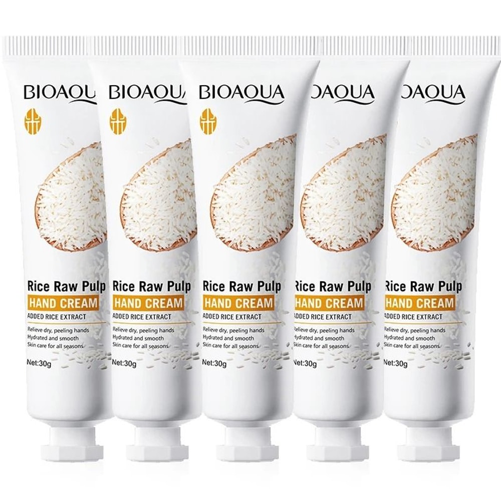White Rice Hand Cream Moisturizing Nourishing Hydrating Skin Care 30g 6