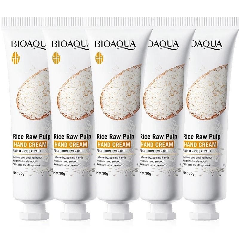 White Rice Hand Cream Moisturizing Nourishing Hydrating Skin Care 30g 6