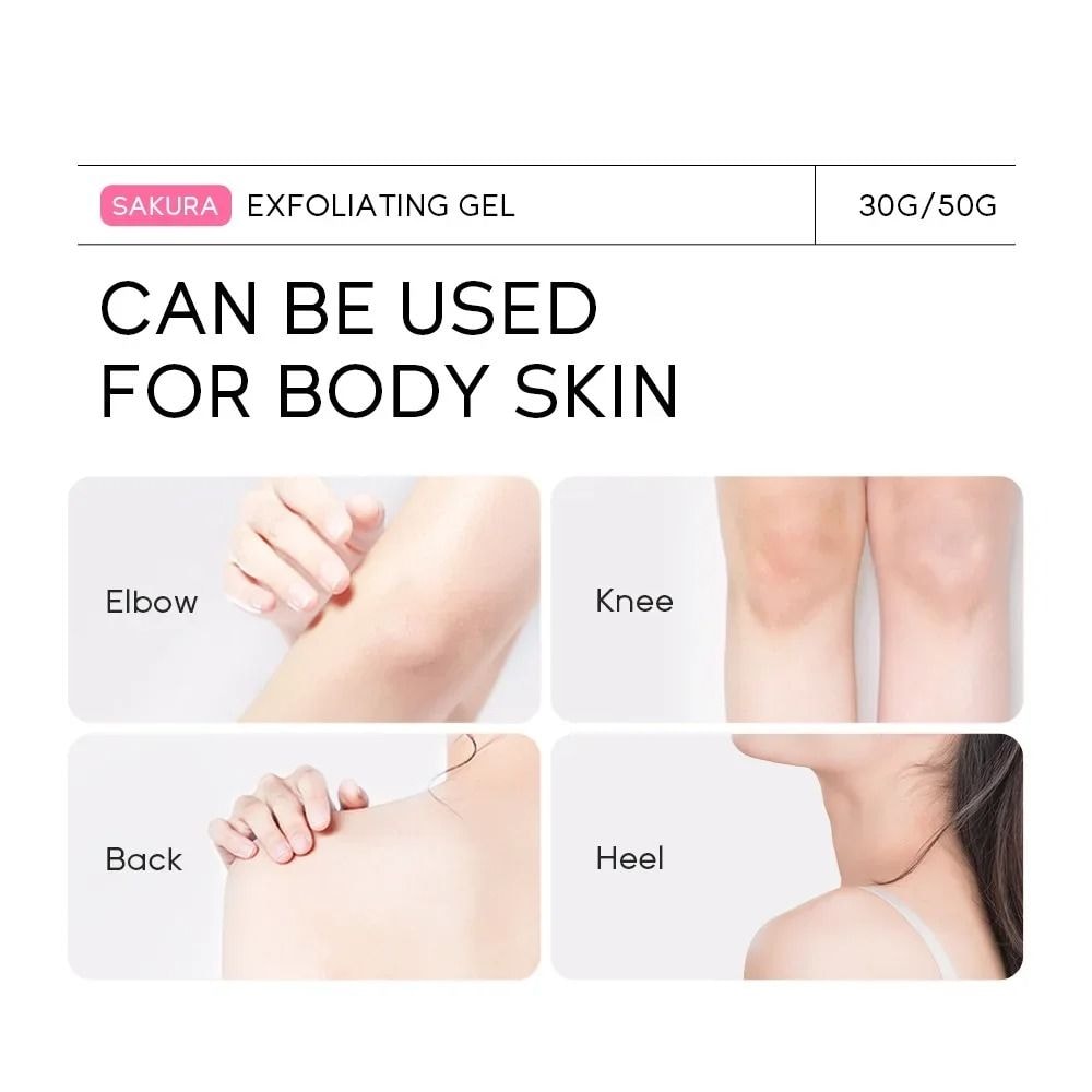 Sakura Exfoliating Peeling Gel Moisturizing Nourishing Facial Scrub Skin Care 5