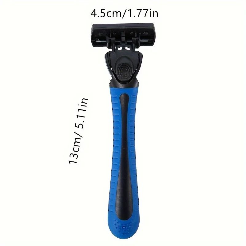 Six Layer Razor Blade Mens Stainless Steel Clean Shaving Water Washed Razor 3