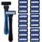 Six Layer Razor Blade Mens Stainless Steel Clean Shaving Water Washed Razor 12