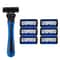 Six Layer Razor Blade Mens Stainless Steel Clean Shaving Water Washed Razor 8