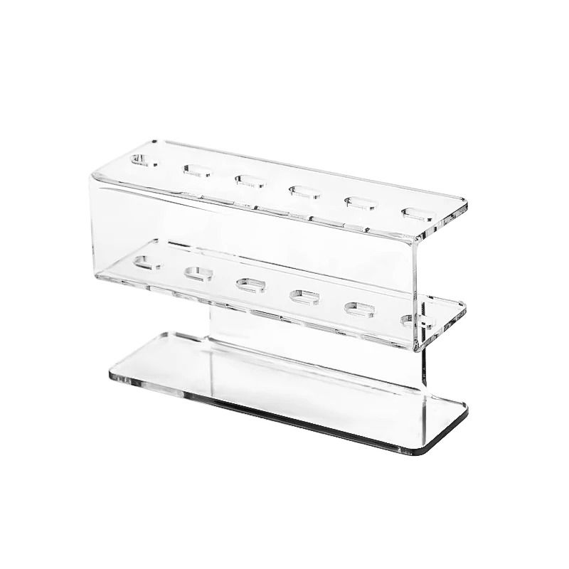 Acrylic Eyelash Tweezer Storage Rack Six Slot Space Saving Organizer For Beauty Tools 9