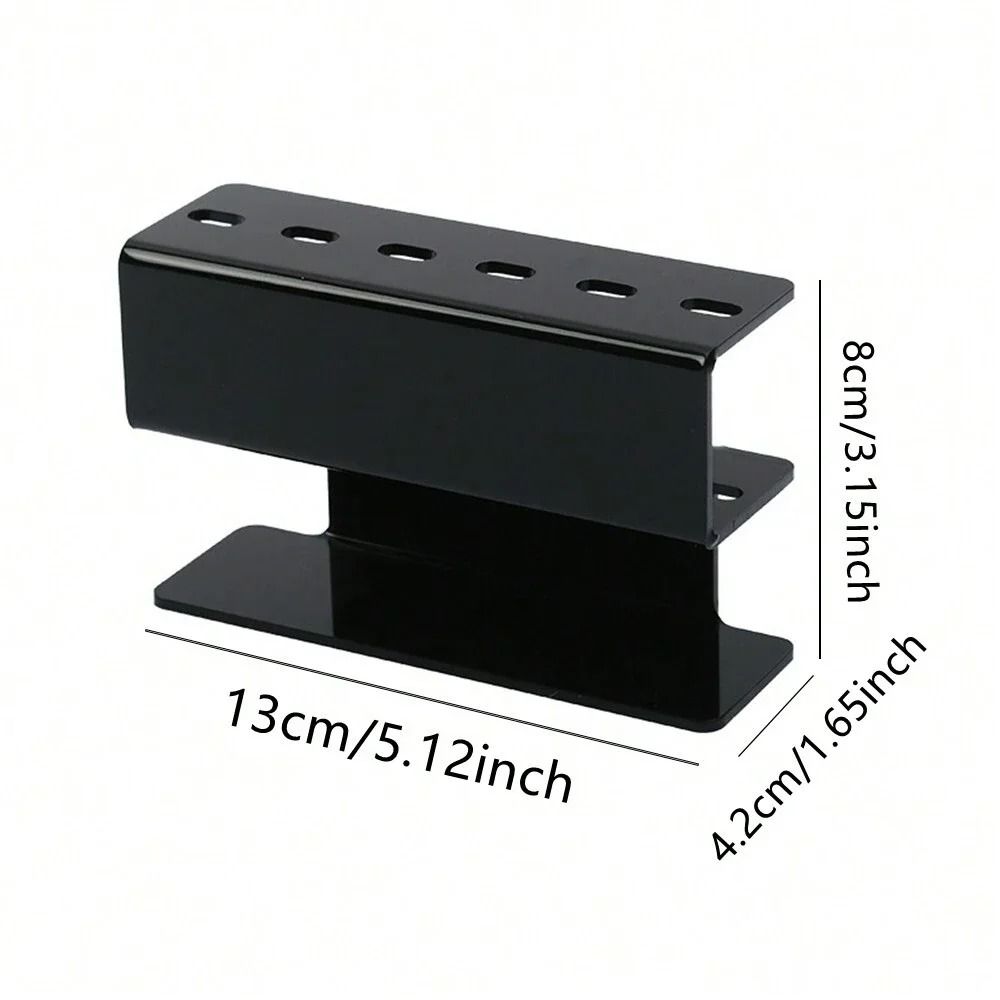 Acrylic Eyelash Tweezer Storage Rack Six Slot Space Saving Organizer For Beauty Tools 4