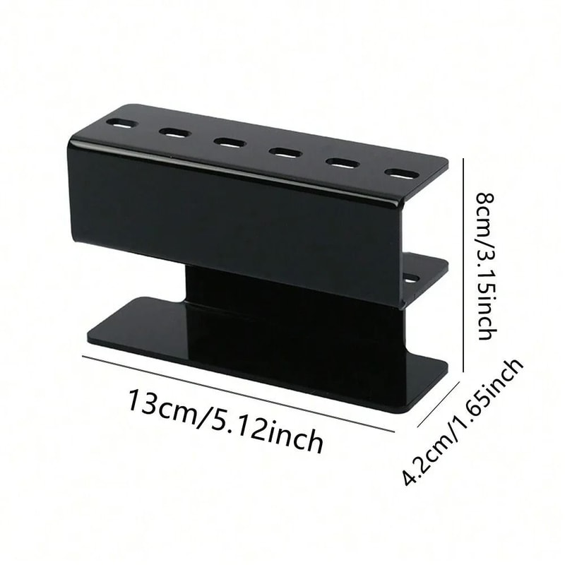 Acrylic Eyelash Tweezer Storage Rack Six Slot Space Saving Organizer For Beauty Tools 4