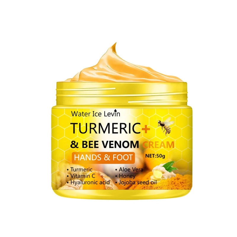Turmeric Bee Venom Moisturizing Foot And Hand Repair Cream For Dry Cracked Skin 50g 6