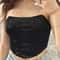 Sleeveless Off Shoulder Corset Crop Top Backless Bustier Vest For Women 2