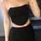 Sleeveless Off Shoulder Corset Crop Top Backless Bustier Vest For Women 3