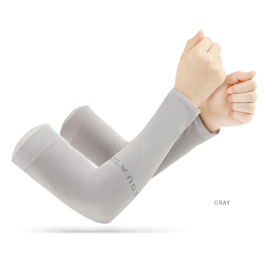 AntiUV Ice Silk Arm Covers And Fingerless Gloves For Cycling Driving Outdoor Sports 9