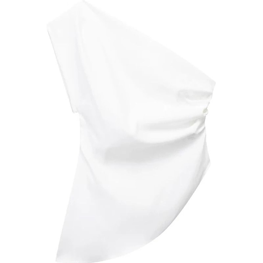 Womens Asymmetric Off Shoulder Trendy Spicy Girl Fashion Top 9