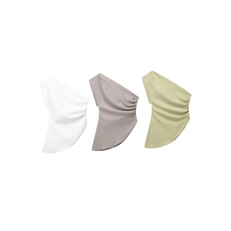 Womens Asymmetric Off Shoulder Trendy Spicy Girl Fashion Top 1