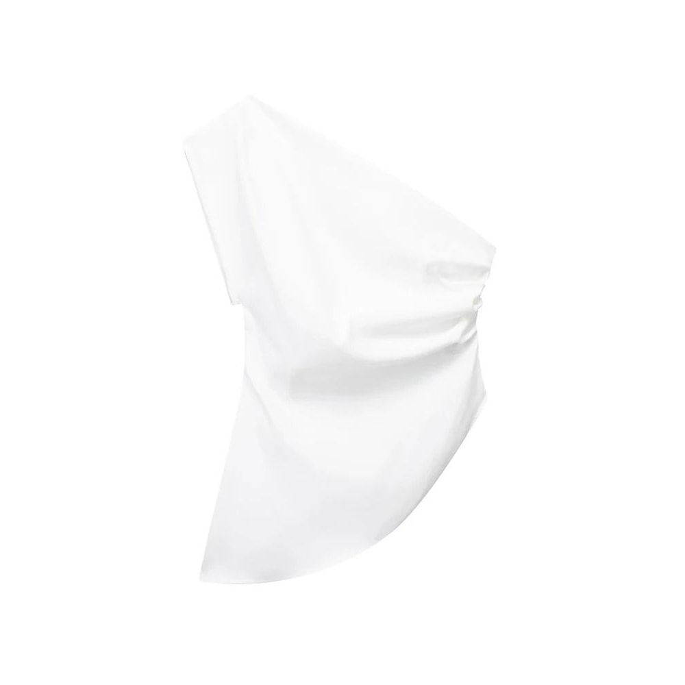 Womens Asymmetric Off Shoulder Trendy Spicy Girl Fashion Top 2