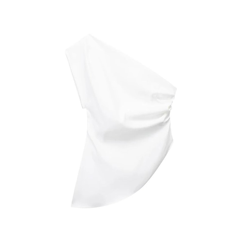 Womens Asymmetric Off Shoulder Trendy Spicy Girl Fashion Top 2