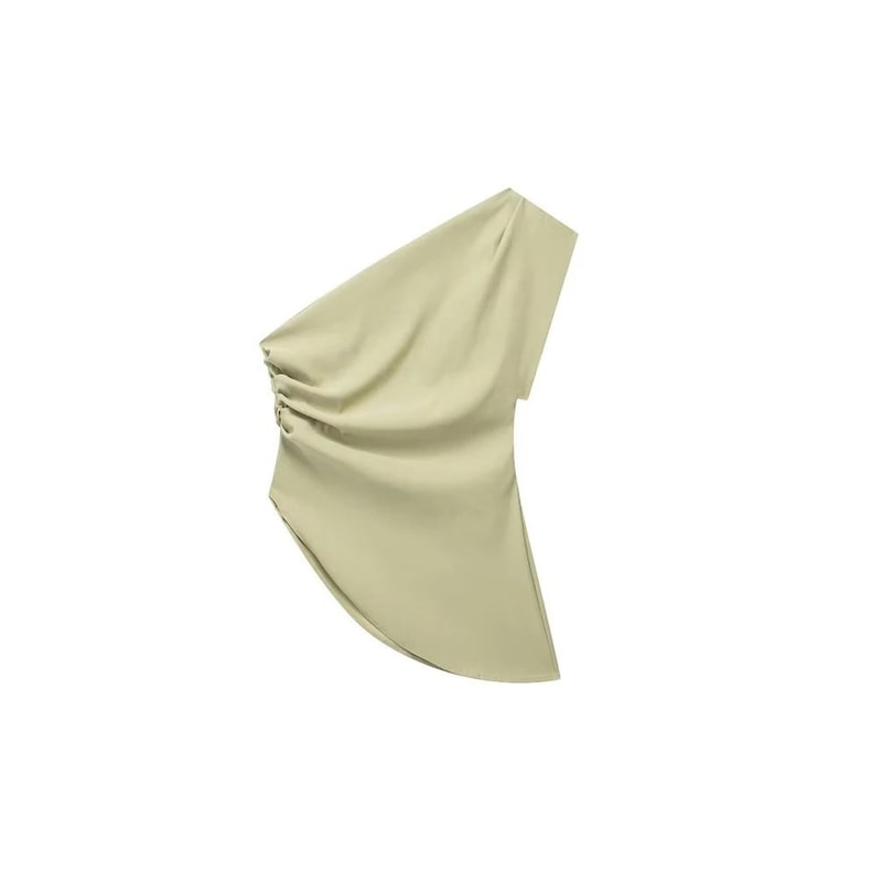 Womens Asymmetric Off Shoulder Trendy Spicy Girl Fashion Top 5