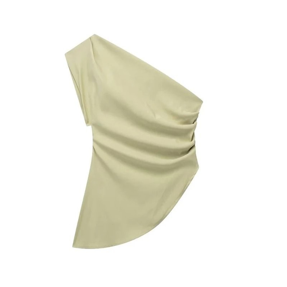 Womens Asymmetric Off Shoulder Trendy Spicy Girl Fashion Top 8