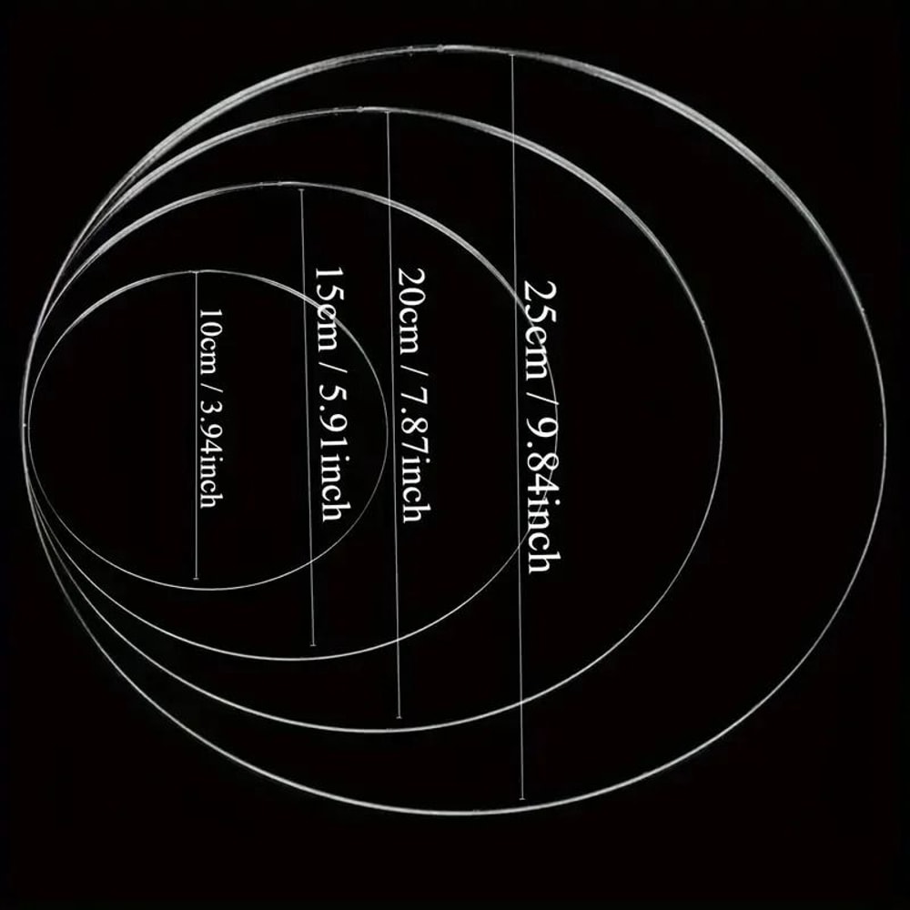 Acrylic Round Cake Disc Set Reusable Cake Boards For DIY Cake Decorating 5