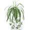 Artificial Hanging Green Plant Potted Chlorophytum Wall Decor 65cm PVC Simulation Leaves 2