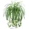 Artificial Hanging Green Plant Potted Chlorophytum Wall Decor 65cm PVC Simulation Leaves 6