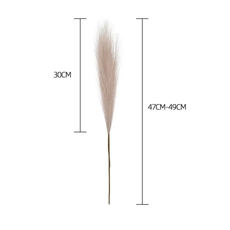 Artificial Reed Bouquet Set Bohemian Home Decor Pampas Style Faux Floral Arrangement 10pcs 5