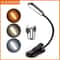 USB Rechargeable LED Book Light Flexible Clip On Reading Lamp With 3 Level Brightness 0