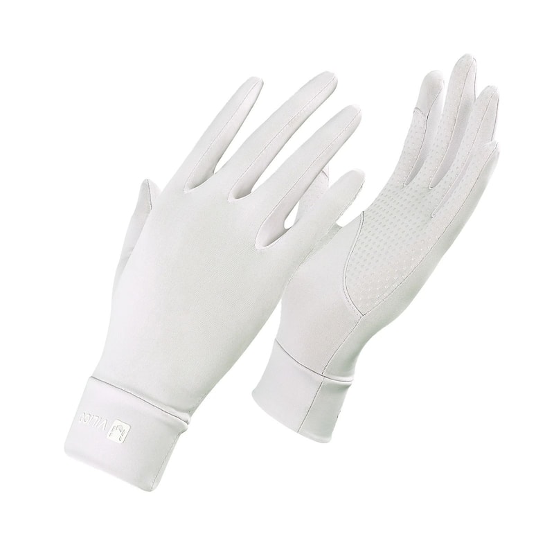 Sunscreen Gloves Thin Ice Silk UV Protection Anti Slip Breathable Driving And Outdoor Gloves 14