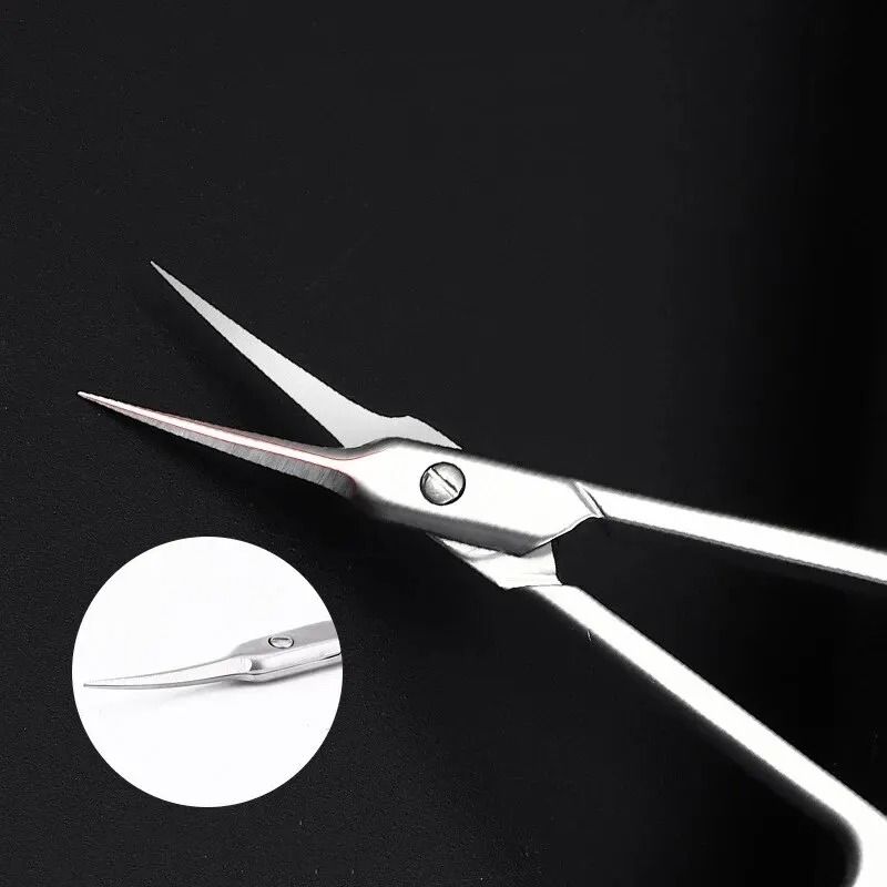 Stainless Steel Sharp Nose Dead Skin Scissors For Precise Cuticle Trimming 2
