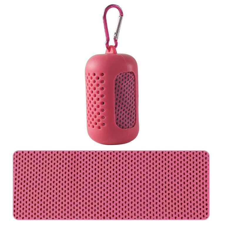 Portable Silicone Wrapped Cooling Towel For Sports And Travel 12