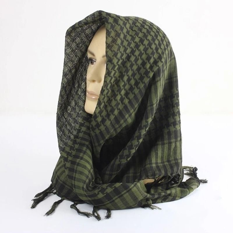 Lightweight Tactical Plaid Scarf For Outdoor And Daily Wear 1