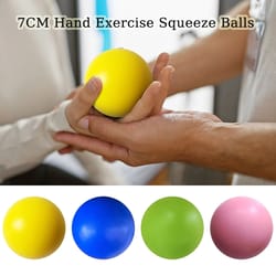 elastic finger grip strength trainer and stress relief squeeze ball