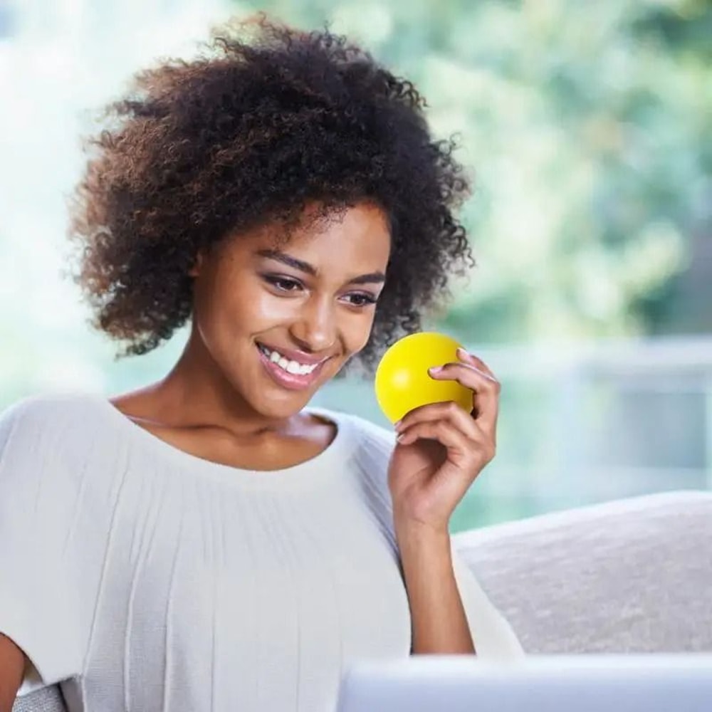 Elastic Finger Grip Strength Trainer And Stress Relief Squeeze Ball 2