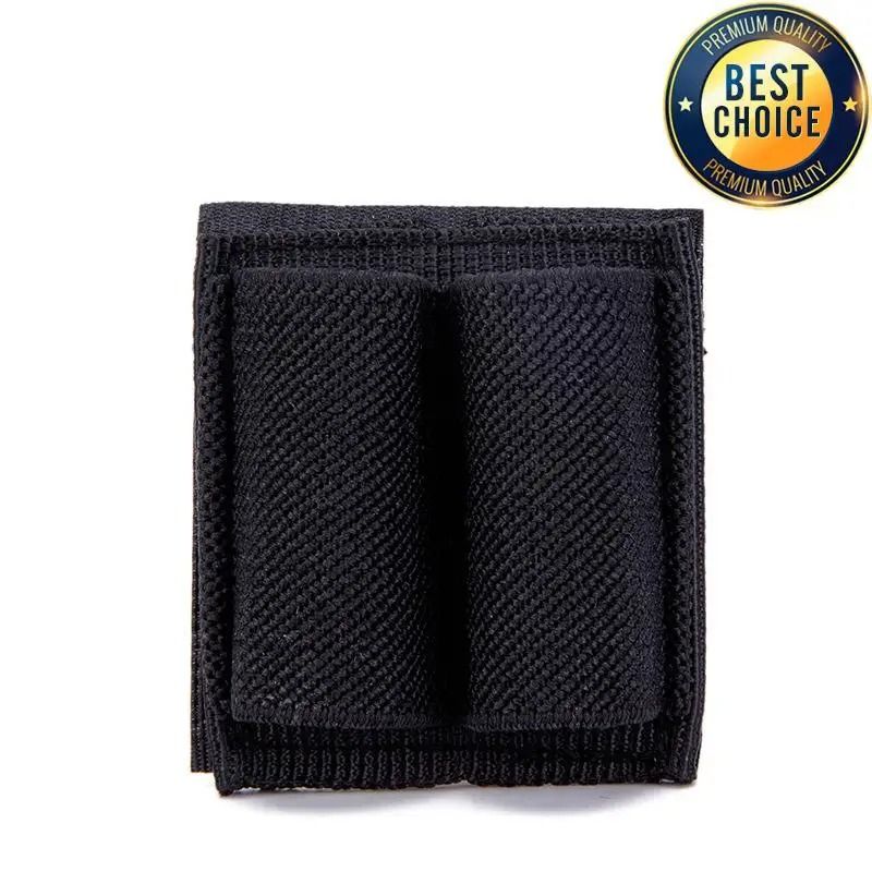 Tactical Two Round Ammo Holder Patch With Hook And Loop Backing 7