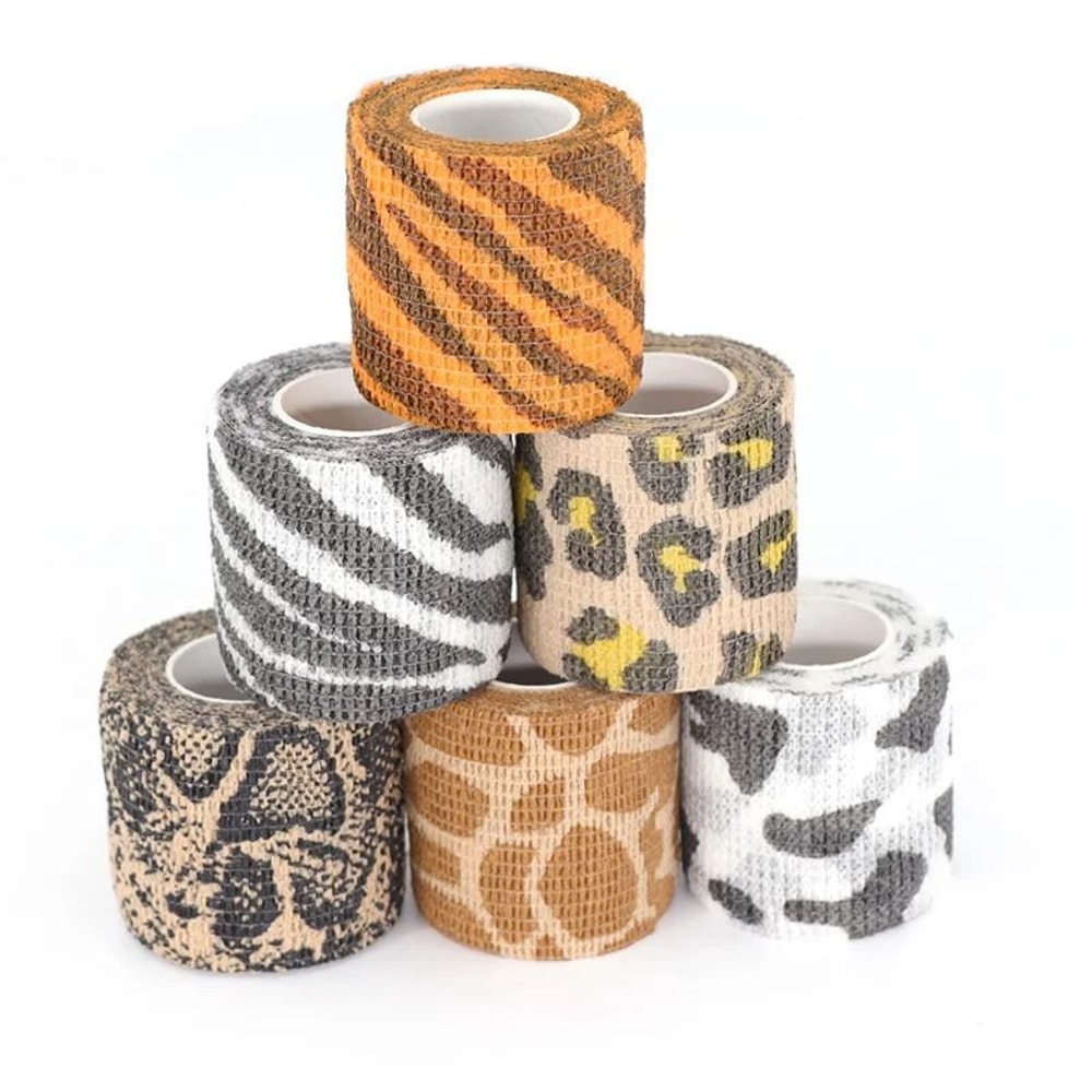 Animal Print Self Adhesive Elastic Bandage For Sports And First Aid 0